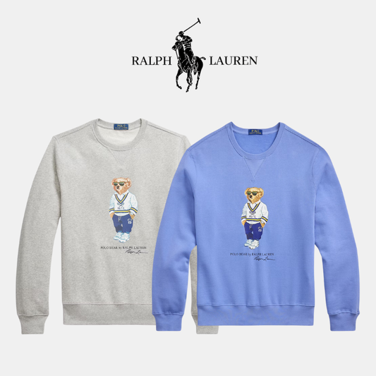 Klassisches R&L Fleece-Sweatshirt mit Frontprint