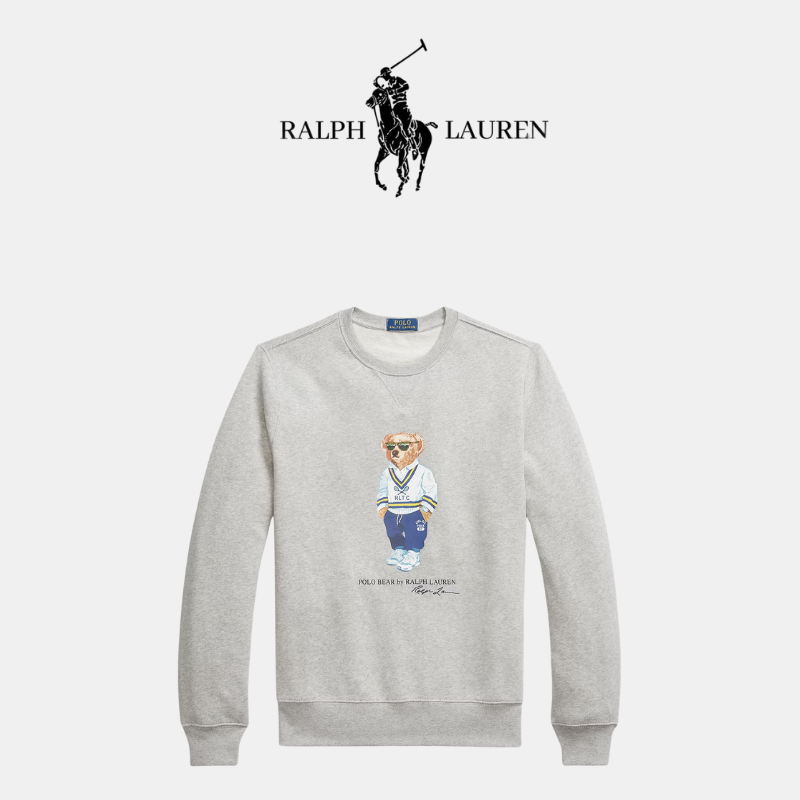 Klassisches R&L Fleece-Sweatshirt mit Frontprint